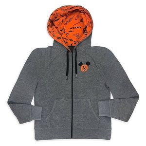 HALLOWEENTIME DISNEYLAND JACKOLANTERN PUMPKIN SPOOKY Mickey Mouse Zip Hoodie